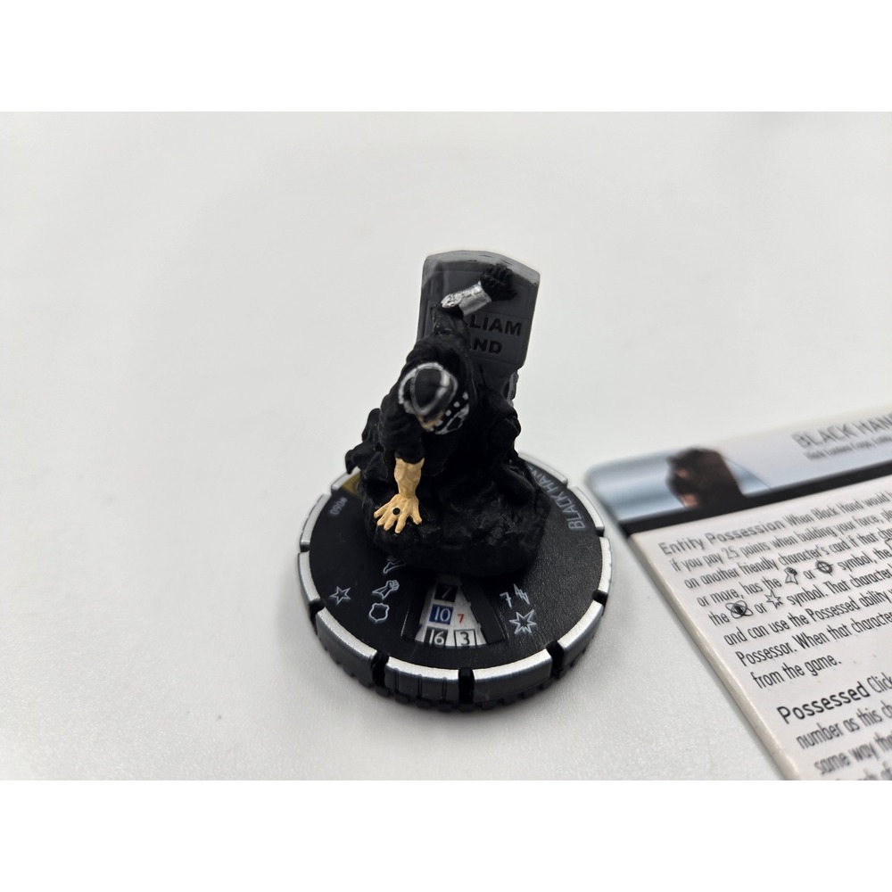 Heroclix War of Light set Black Hand #060 Super Rare figure w/card